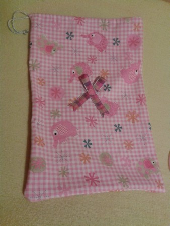 bolsa pañal elefante rosa lazo